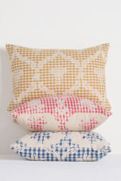Damask Cotton Woven Icon Cushion - thumbnail 1