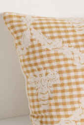 Damask Cotton Woven Icon Cushion - thumbnail 4