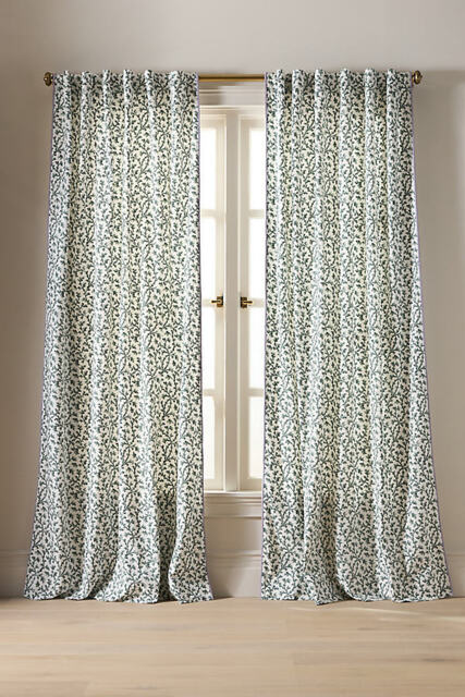 Irina Cotton Floral Printed Curtain - image 1