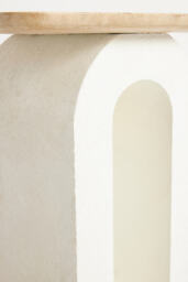 Aspen Sculptural Marble-Top Side Table - thumbnail 5