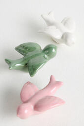 Ceramic Dove Decorative Light Finial - thumbnail 2