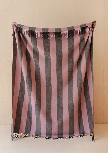 TBCo Wool Stripe Throw Blanket