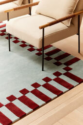 LAYERED X Teklan Frame Wool Rug