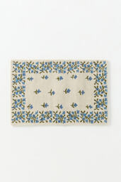 Oliver Tufted Wool Floral Border Rug - thumbnail 3