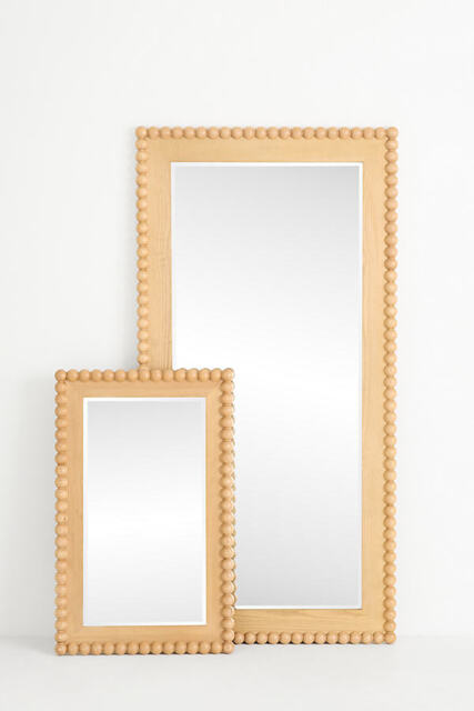 Pippa Wood Bobbin Rectangle Portrait Wall Mirror - image 1