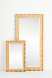 Pippa Wood Bobbin Rectangle Portrait Wall Mirror - thumbnail 1