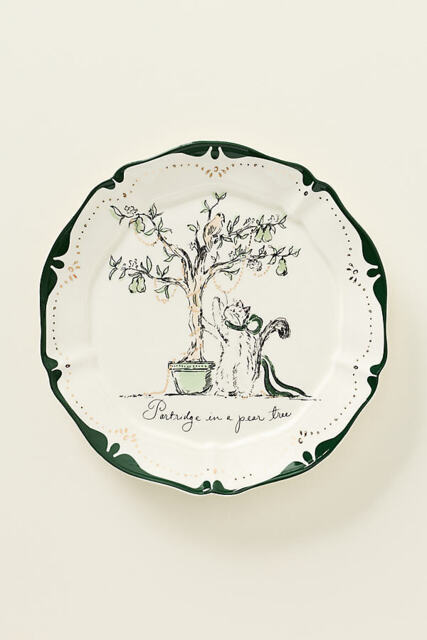 Sarah Writes In Ink 12 Days of Christmas Dessert Plates - image 1