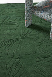 Hand-Tufted Sculpted Daisy Wool Rug - thumbnail 2