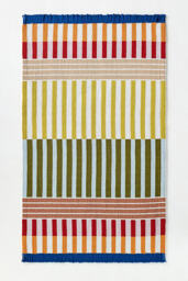 Brighton Indoor/Outdoor Flatwoven Striped Rug - thumbnail 1