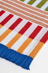 Brighton Indoor/Outdoor Flatwoven Striped Rug - thumbnail 2