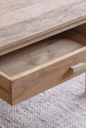 nkuku Laali Grooved Mango Wood Coffee Table - thumbnail 3