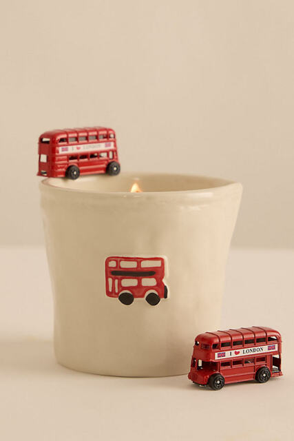 Paddywax Bistro London Bus Ceramic Candle - image 1