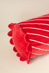 Cotton Velvet Striped Cushion - thumbnail 8