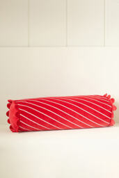 Cotton Velvet Striped Cushion - thumbnail 7