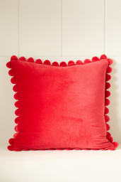 Cotton Velvet Striped Cushion - thumbnail 5