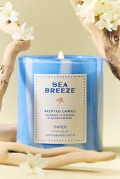 Papier x Anthropologie Floral Seaside Flowers & Sandalwood Boxed Glass Candle - thumbnail 1