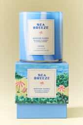 Papier x Anthropologie Floral Seaside Flowers & Sandalwood Boxed Glass Candle - thumbnail 2
