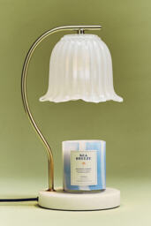 Papier x Anthropologie Floral Seaside Flowers & Sandalwood Boxed Glass Candle - thumbnail 3
