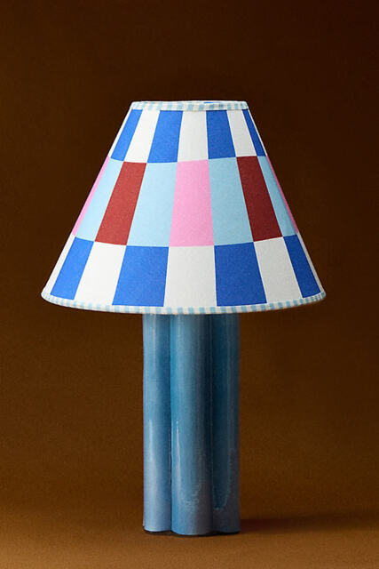 Damson Madder Geometric Printed Empire Lamp Shade - image 1