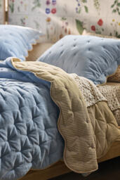 Abbott Cotton Velvet Solid Scalloped Bedspread - thumbnail 2