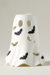 Ghost Ceramic Hurricane Candle Holder - thumbnail 6