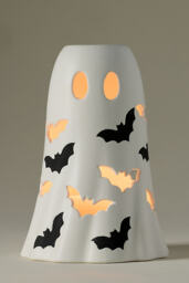 Ghost Ceramic Hurricane Candle Holder - thumbnail 3