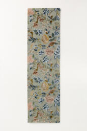 Tufted Wool-Viscose Painterly Floral Rug - thumbnail 5