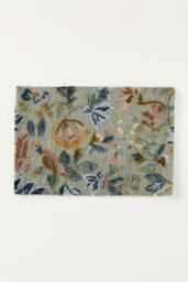 Tufted Wool-Viscose Painterly Floral Rug - thumbnail 4