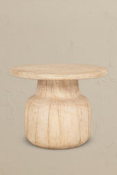 nkuku Vivan Grooved Wood Side Table - thumbnail 2