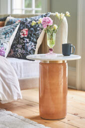 Tall Infinity Glass Side Table - thumbnail 3