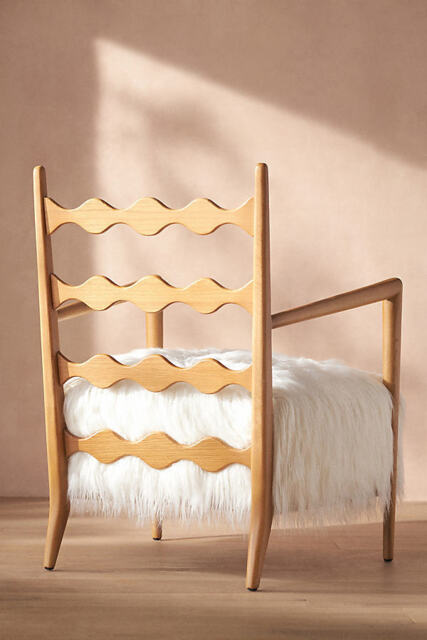 Katie Hodges Faux Fur Accent Chair - image 1