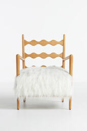 Katie Hodges Faux Fur Accent Chair - thumbnail 3