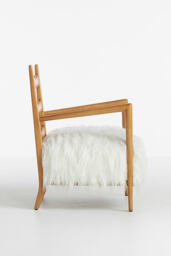 Katie Hodges Faux Fur Accent Chair - thumbnail 5