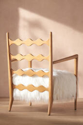 Katie Hodges Faux Fur Accent Chair - thumbnail 1