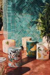 Farm Rio x Anthropologie Ceramic Side Table - thumbnail 1