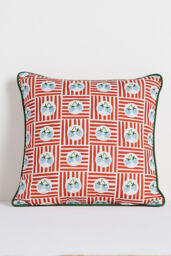 Clarina Outdoor Printed Floral Cushion - thumbnail 1