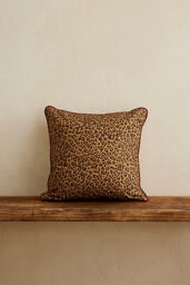 Anna + Nina Leopard Print Cushion - thumbnail 1