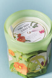 Apothecary 18 Floral Orchid & Amber Glass Candle - thumbnail 3