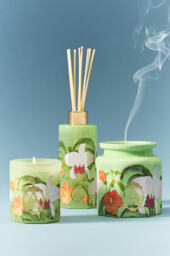 Apothecary 18 Floral Orchid & Amber Glass Candle - thumbnail 2