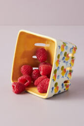 Floral Ceramic Berry Basket - thumbnail 3