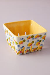 Floral Ceramic Berry Basket - thumbnail 1