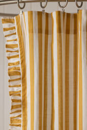 Maeve Cotton Ruffled Stripe Shower Curtain - thumbnail 2