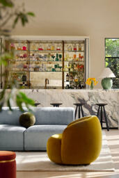 Cosette Velvet Swivel Chair - thumbnail 1