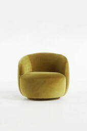 Cosette Velvet Swivel Chair - thumbnail 2