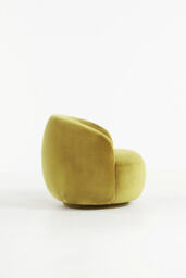 Cosette Velvet Swivel Chair - thumbnail 4