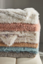 The Chloe Tipped Faux-Fur Throw Blanket - thumbnail 6