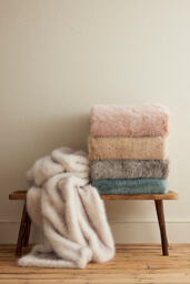 The Chloe Tipped Faux-Fur Throw Blanket - thumbnail 2