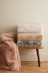 The Chloe Tipped Faux-Fur Throw Blanket - thumbnail 4