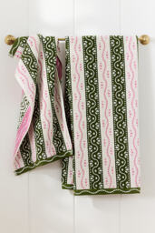 Ivy Cotton Woven Stripe Towel Collection - thumbnail 2