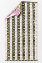 Ivy Cotton Woven Stripe Towel Collection - thumbnail 3